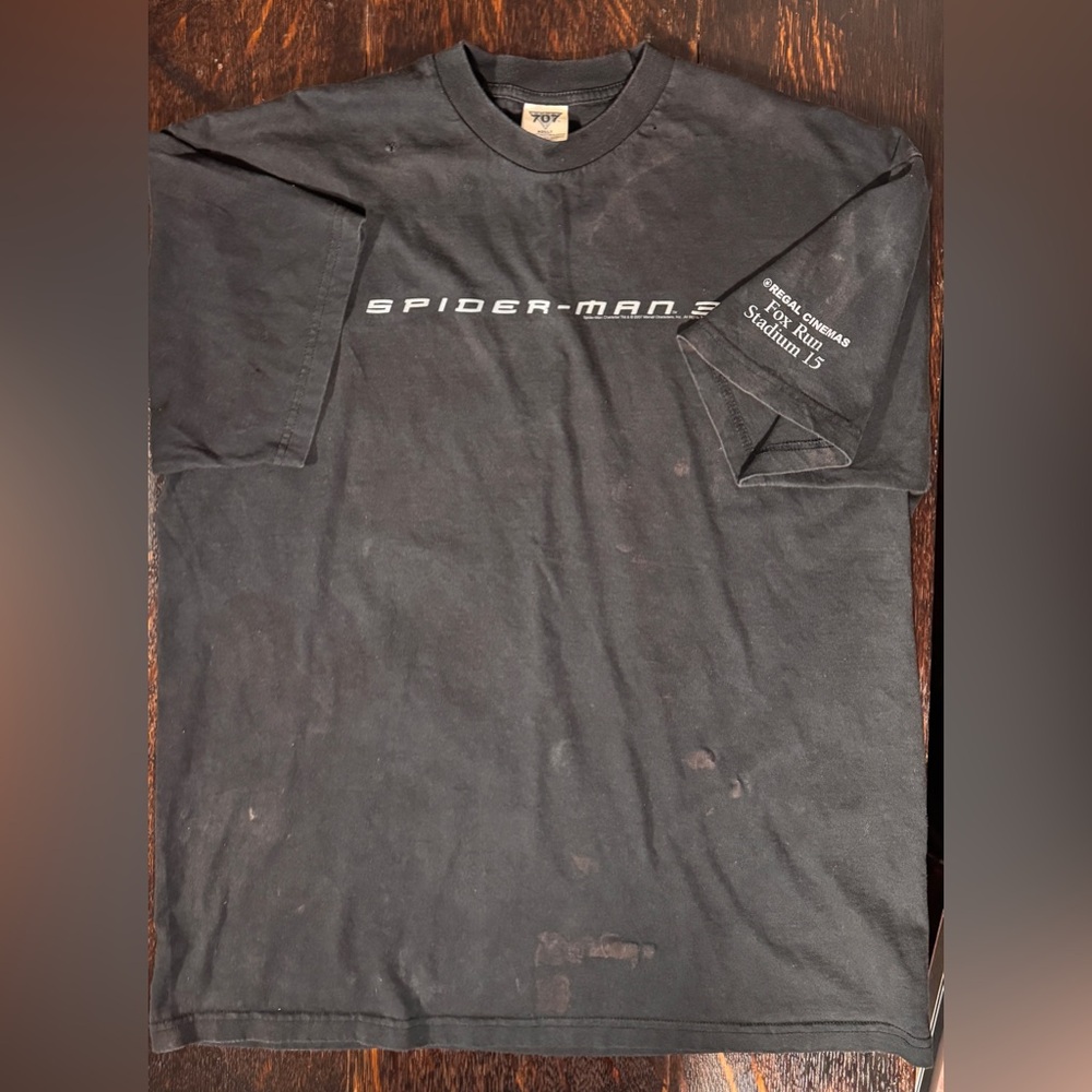 2007 Release Spider-Man 3 T-shirt Men’s XL Regal Cinemas Fox Run Stadium 15 Rare